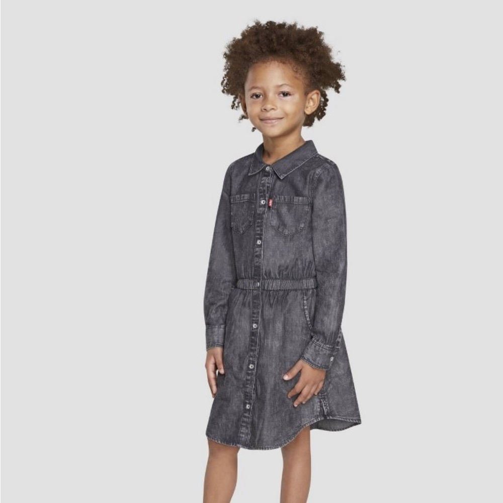 LEVI’S | Girls' Long Sleeve Denim Western Dress